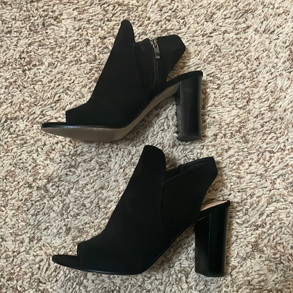 Via Spiga Sling Back Peep Toe Black heels